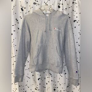 Champion Gray Pullover Sweater with Embroidered Logo